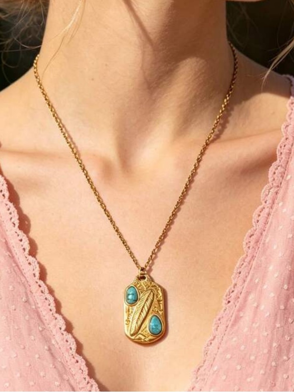 Feather Necklace S1453